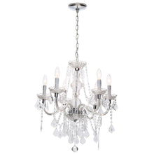 Load image into Gallery viewer, Hampton Bay C873CH06- Maria Theresa 6-Light Chrome Chandelier 189699