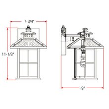 Load image into Gallery viewer, Design House Gladstone Oil Rubbed Bronze Fluorescent Wall Lantern Sconce 516781