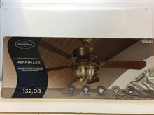 Load image into Gallery viewer, Harbor Breeze 40942 Merrimack 52" Indoor/Outdoor Ceiling Fan Antique Bronze