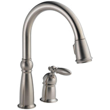 Load image into Gallery viewer, Delta 955-SS-DST Victorian 1-Handle Pull-Down Sprayer Kitchen Faucet Stainless