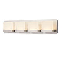 Load image into Gallery viewer, HDC 28025-HBU Alberson 4-Light Brushed Nickel LED Bath Bar Light 1001514599