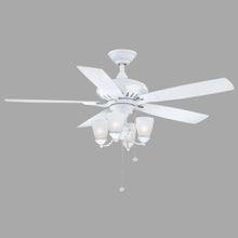 Load image into Gallery viewer, Hampton Bay 14948 Bristol Lane 52" Indoor White Ceiling Fan w Light Kit 321614