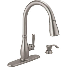 Load image into Gallery viewer, Delta 19962-SSSD-DST Charmaine Pull-Down Sprayer Kitchen Faucet Stainless