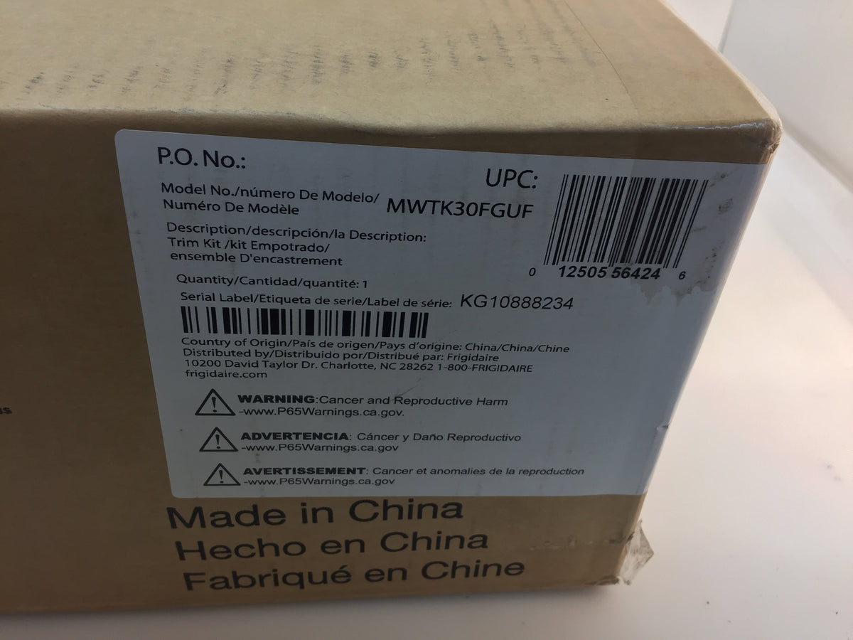 Frigidaire 30" Trim Kit for Gallery Series Microwaves MWTK30FGUF NT