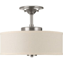 Load image into Gallery viewer, Progress Lighting Inspire Brushed Nickel LED Semi-Flush Mount P3683-0930K9