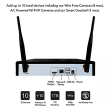 Load image into Gallery viewer, Night Owl 10-Ch 1080P 1TB HDD NVR and 3 Spotlights 2-Way Audio Security Cameras