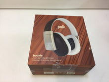 Load image into Gallery viewer, Polk Audio Buckle Brown Headphones with 3 button control and microphone, Brown