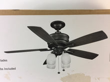Load image into Gallery viewer, Hampton Bay AC413A-OBB Oakley 52" Oil-Brushed Bronze Ceiling Fan w/ Light Kit