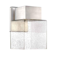 Load image into Gallery viewer, Home Decorators Essex Brushed Nickel Outdoor LED Powered Wall Lantern 323317
