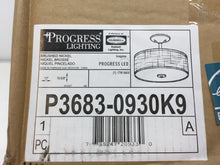 Load image into Gallery viewer, Progress Lighting Inspire Brushed Nickel LED Semi-Flush Mount P3683-0930K9