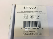 Load image into Gallery viewer, Ultra Faucets UF55513 Twist 8" Widespread 2-Handle Bath Faucet Brushed Nickel