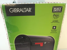 Load image into Gallery viewer, Gibraltar Mailboxes AR15B000 Arlington Premium Steel Post-Mount Mailbox, Black