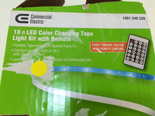 Load image into Gallery viewer, Commercial Electric 18ft LED Color Changing Tape Light with Remote 1001548528