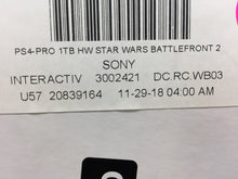 Load image into Gallery viewer, Sony PlayStation 4 Pro 1TB Star Wars Battlefront 2 Black Console - CUH-7115B