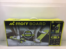 Load image into Gallery viewer, MorfBoard Scooter Skateboard Combo Set Chartreuse Black 76055