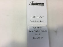 Load image into Gallery viewer, Gatco 887 Latitude II 18" Grip Residential Grab Bar in Satin Nickel