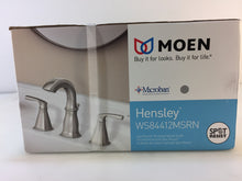 Load image into Gallery viewer, MOEN WS84412MSRN Hensley 8" Widespread 2-Handle Bathroom Faucet Brushed Nickel