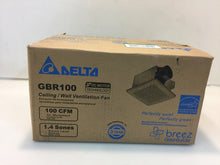 Load image into Gallery viewer, Delta GBR100 Breez GreenBuilder Series 100 CFM Ceiling Bathroom Exhaust Fan