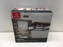 Load image into Gallery viewer, Globe Electric 65919 Verona 2-Light Dark Bronze Flush Mount