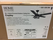 Load image into Gallery viewer, Home Decorators Collection 51504 Copley 52" Oil-Rubbed Bronze Ceiling Fan