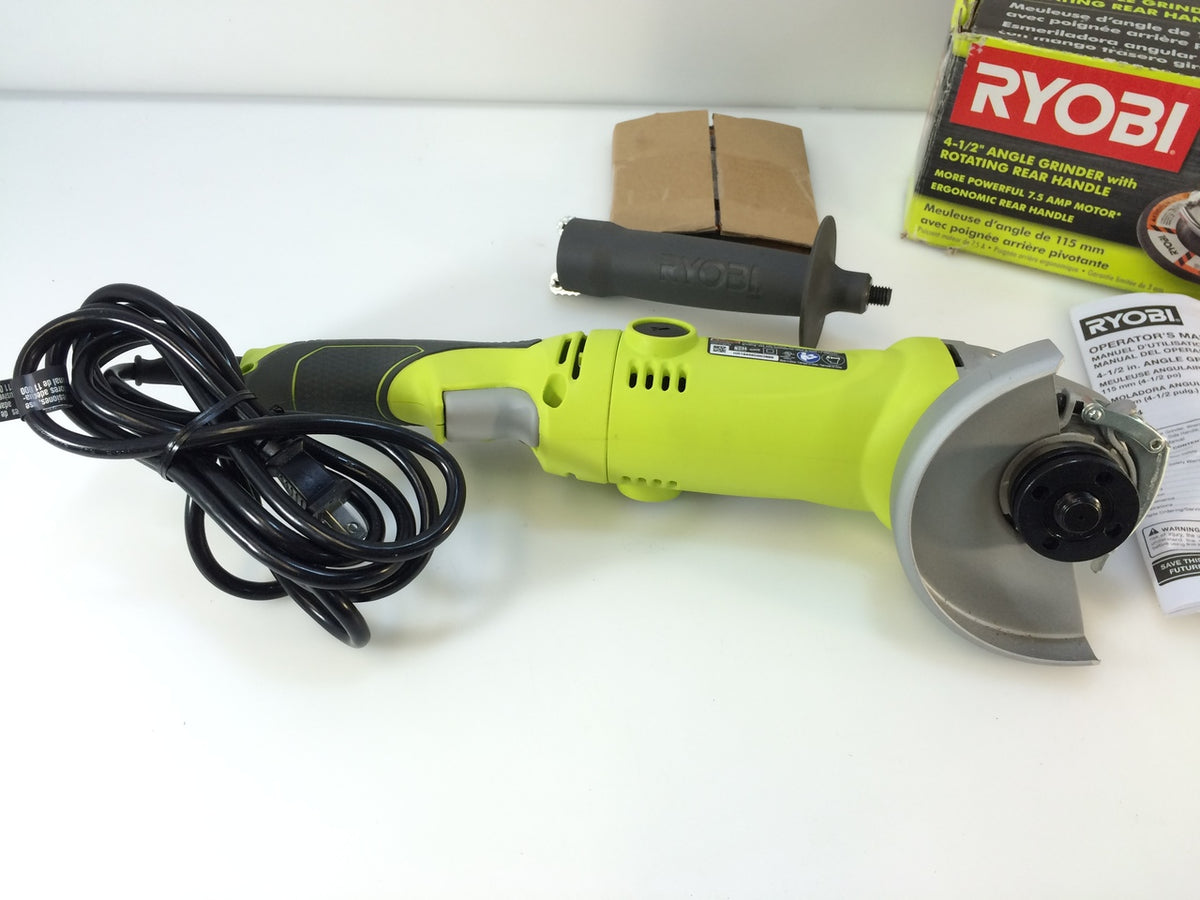 Ryobi AG454 Amp Corded Angle Grinder – NT Electronics LLC