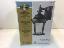 Load image into Gallery viewer, Hampton Bay Basilica Collection Mystic Bronze Outdoor LED Wall Lantern 920017