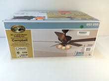 Load image into Gallery viewer, Hampton Bay 41350 Campbell 52" Mediterranean Bronze Ceiling Fan 993855