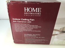 Load image into Gallery viewer, HDC 14430 Cameron 54" Indoor Brushed Nickel Ceiling Fan 1001192658