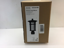 Load image into Gallery viewer, Home Decorators Round Craftsman Dark Rubbed Bronze Post Mount Lantern 23136