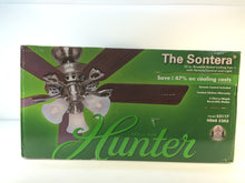 Load image into Gallery viewer, Hunter 53117 Sontera 52" Indoor Brushed Nickel Ceiling Fan with Remote