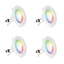 Load image into Gallery viewer, (4-PACK) Feit Electric 6" 75W Smart Wi-Fi Color Changing LED Recessed Downlight