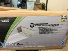 Load image into Gallery viewer, Lithonia Lighting Bouldercrest 4ft Brushed Nickel LED Flush Mount FMLBDRL 80CRI