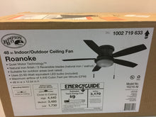 Load image into Gallery viewer, Hampton Bay YG216-NI Roanoke 48" LED Natural Iron Ceiling Fan 1002719633
