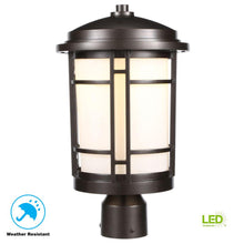 Load image into Gallery viewer, World Imports 9 in. Burnished Bronze Outdoor LED Post Light 9702-21