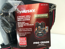 Load image into Gallery viewer, Husky 2-Pocket Drill Driver Pouch with Leather 1001075725