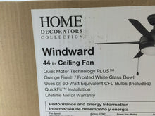 Load image into Gallery viewer, Home Decorators Collection 54401 Windward 44" LED Orange Ceiling Fan 685889