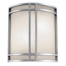 Load image into Gallery viewer, HomeSelects Heritage 6729 2-Light Brushed Nickel Outdoor Wall Mount Sconce