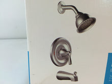 Load image into Gallery viewer, MOEN 82910SRN Banbury 1-Handle 1-Spray Tub and Shower Faucet Brushed Nickel