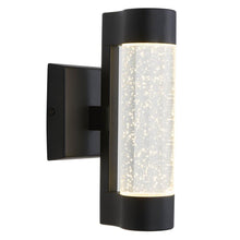 Load image into Gallery viewer, Artika Medium Bubble Flow LED Outdoor Wall Mount Cylinder Light AMP105-RNBL