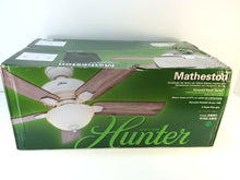 Load image into Gallery viewer, Hunter Matheston 54091 52" Cottage White Ceiling Fan with Light Kit