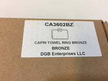 Load image into Gallery viewer, Italia CA3602BZ Capri Towel Ring in Bronze
