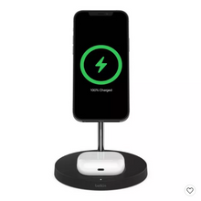 Load image into Gallery viewer, Belkin BoostCharge Pro 2 in 1 Magnetic Wireless Charger with MagSafe