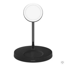 Load image into Gallery viewer, Belkin BoostCharge Pro 2 in 1 Magnetic Wireless Charger with MagSafe