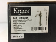 Load image into Gallery viewer, KRAUS KEF-15000BN Ventus High-Arc Vessel Bathroom Faucet in Brushed Nickel