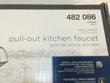 Load image into Gallery viewer, Glacier Bay 64CR576LFHD Milano Pull-Out Sprayer Kitchen Faucet Chrome 482086