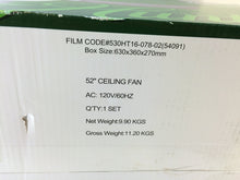 Load image into Gallery viewer, Hunter Matheston 54091 52" Cottage White Ceiling Fan with Light Kit