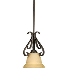 Load image into Gallery viewer, Progress Lighting Torino P5153-77 Forged Bronze Mini Pendant Tea-Stained Glass