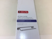 Load image into Gallery viewer, Delta 138278 Greenwich 24 in. Double Towel Bar in SpotShield Brushed Nickel