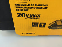 Load image into Gallery viewer, DEWALT DCD785C2 20V Max Lithium-Ion Compact Hammer Drill/Driver Kit