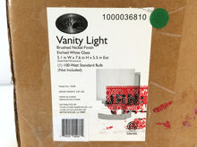Load image into Gallery viewer, Hampton Bay 15038 Architecture 1-Light Brushed Nickel Sconce 1000036810
